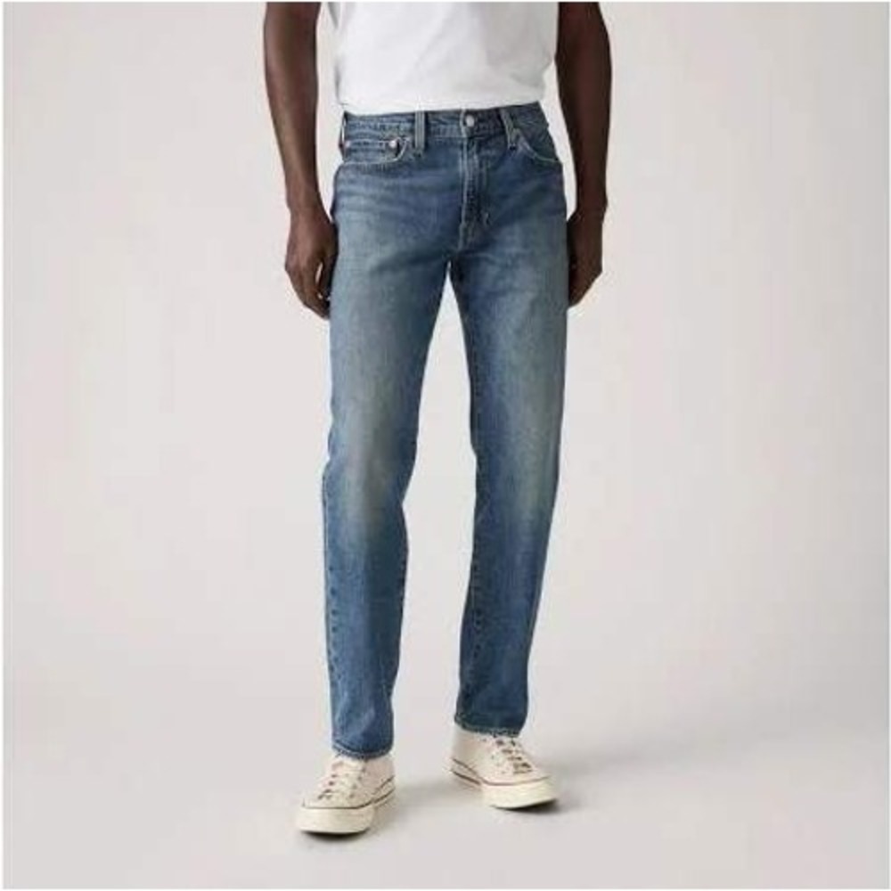Levi Strauss 502 Taper Fit Men's Jeans 29 X 30 Medium Wash Blue Denim #5